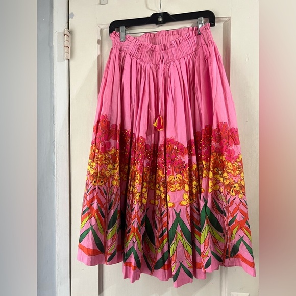 Anthropologie Roopa Pemmaraju Beaded Midi Skirt S - Picture 6 of 11